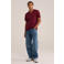 WE Fashion regular fit T-shirt - wijnrood