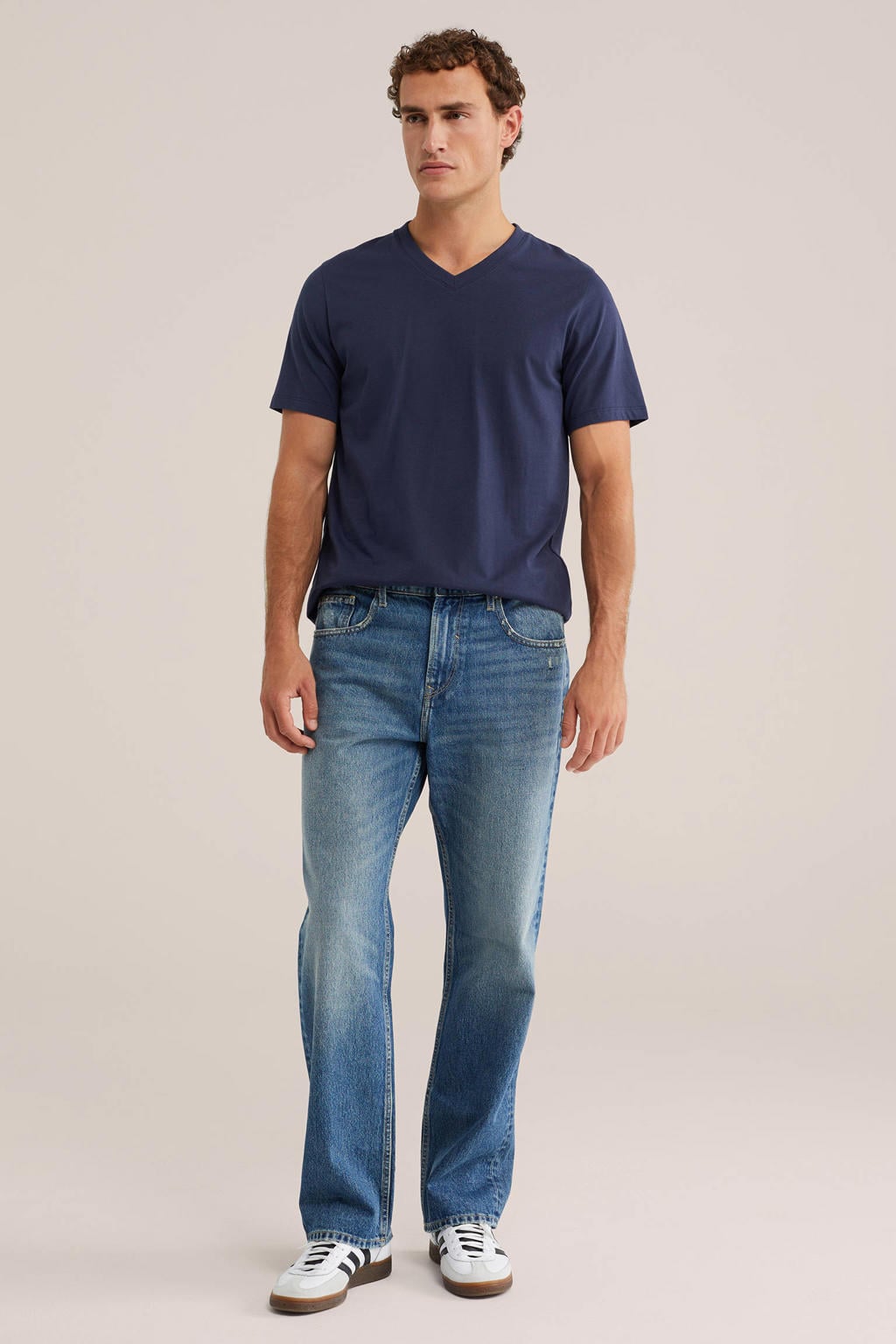 WE Fashion regular fit T-shirt - indigo