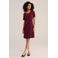 WE Fashion korte jurk - donkerrood