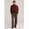 WE Fashion regular fit overshirt - donkerrood