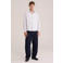 WE Fashion relaxed fit gestreept overhemd met borduursels - rood