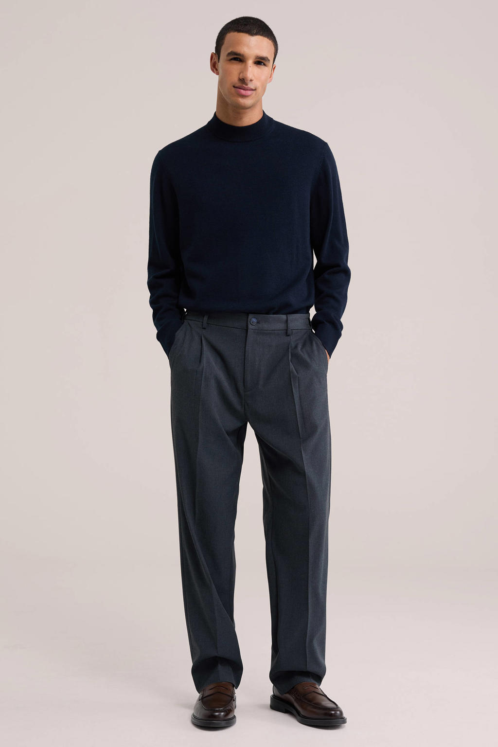 WE Fashion loose fit pantalon - heavy blue