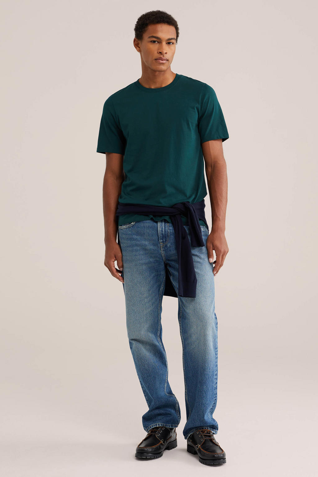 WE Fashion regular fit T-shirt - kale