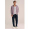 WE Fashion relaxed fit gestreept overhemd met borduursels - bruin