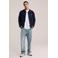 WE Fashion sweatvest met borduursels - heavy blue