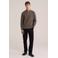 WE Fashion katoenen regular fit gebreide trui - bruin
