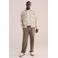 WE Fashion regular fit overshirt met print - beige