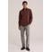 WE Fashion regular fit geruit overhemd - roodbruin