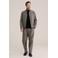 WE Fashion regular fit geruit overshirt met wol - grijs