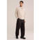 WE Fashion straight leg chino - black coffee