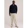 WE Fashion katoenen regular fit gebreide trui - donkerblauw