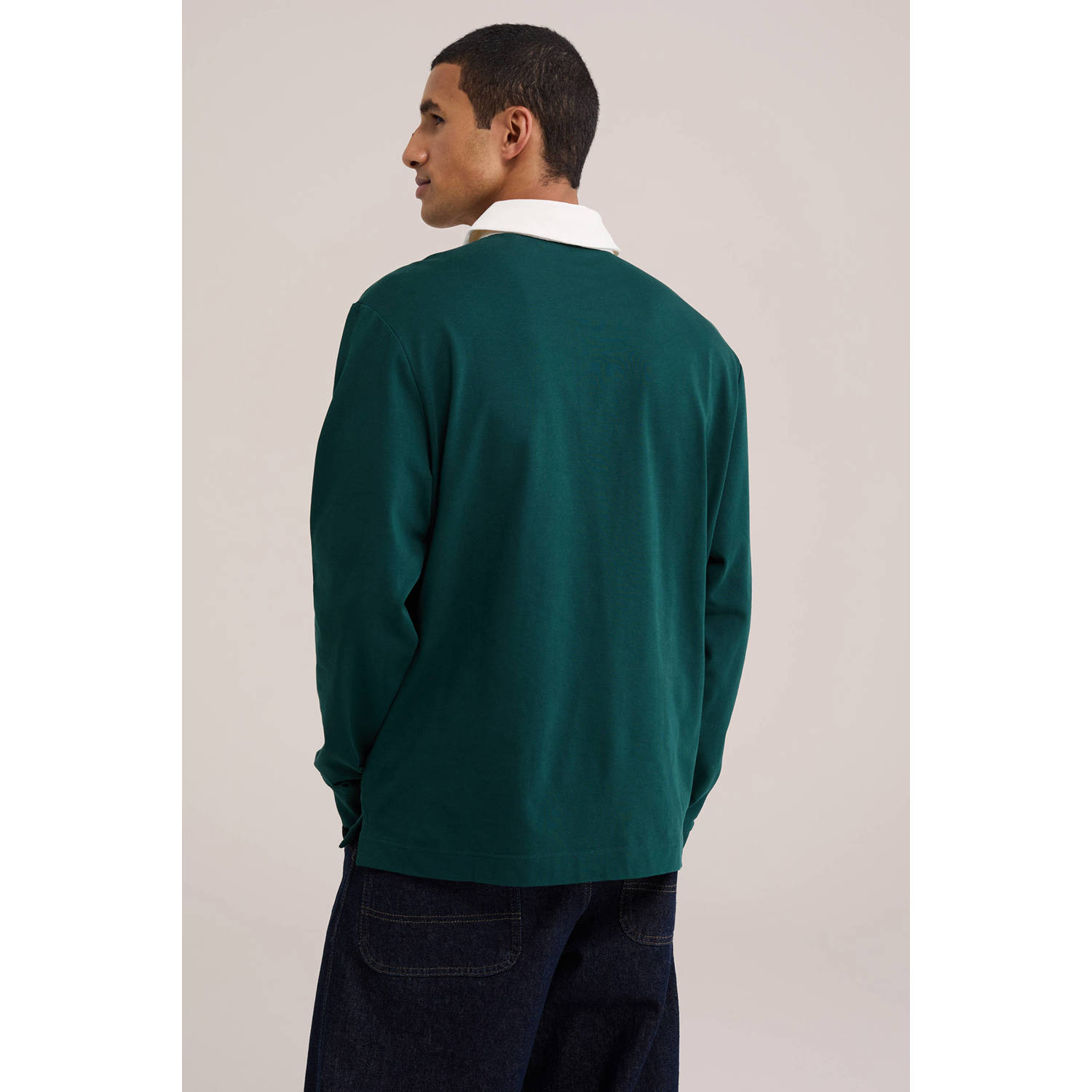 WE Fashion relaxed fit polo kale