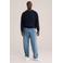 WE Fashion regular fit sweater - donkerblauw