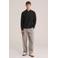 WE Fashion katoenen regular fit gebreide trui - donkerbruin