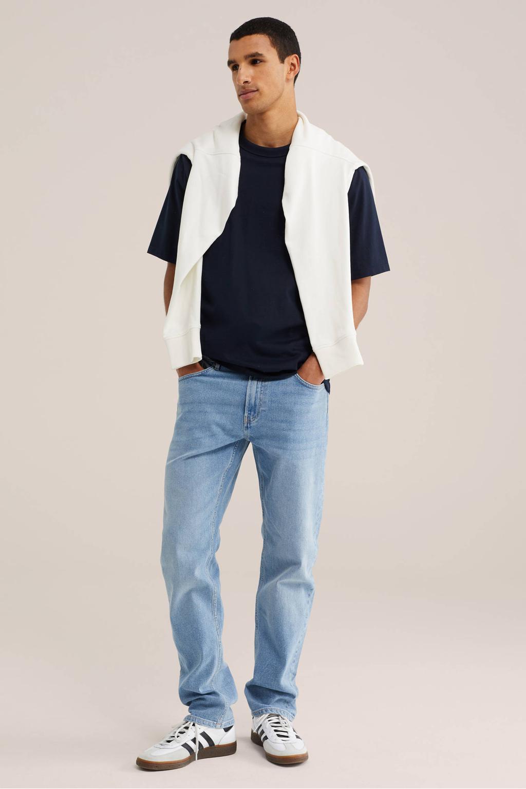 WE Fashion Blue Ridge slim fit jeans - lichtblauw