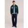 WE Fashion baseball jacket met backprint - kale
