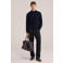 WE Fashion katoenen regular fit gebreide trui - donkerblauw