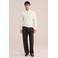 WE Fashion katoenen regular fit gebreide trui - ecru
