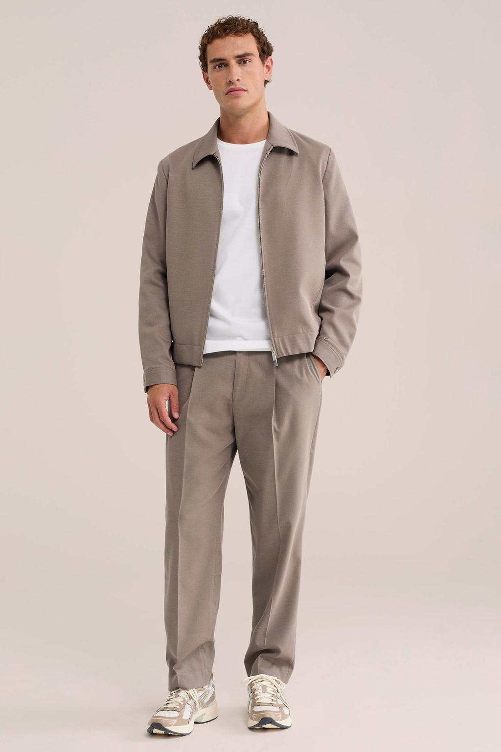 WE Fashion loose fit pantalon - taupe