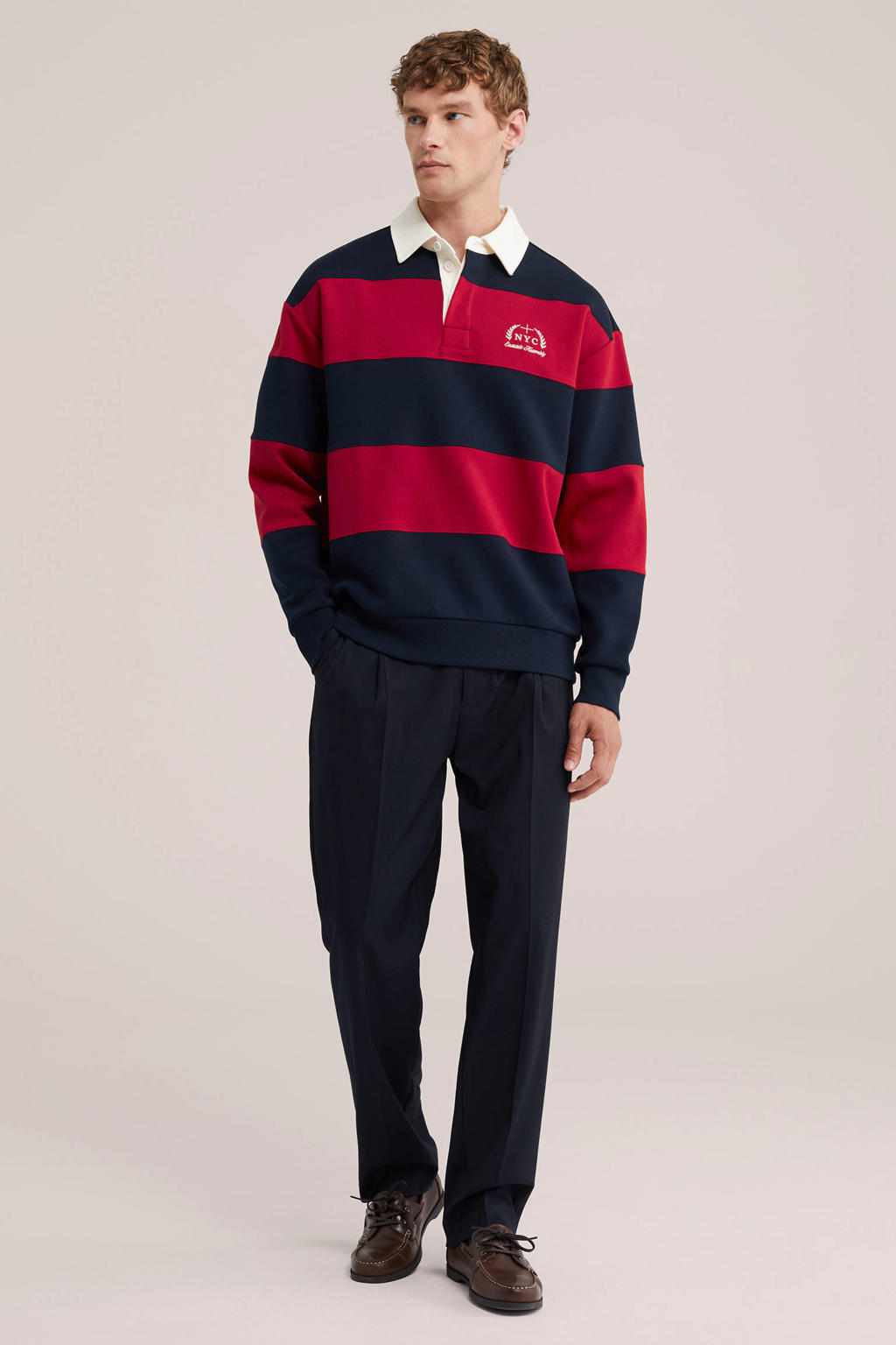 WE Fashion relaxed fit sweater - chili pepper