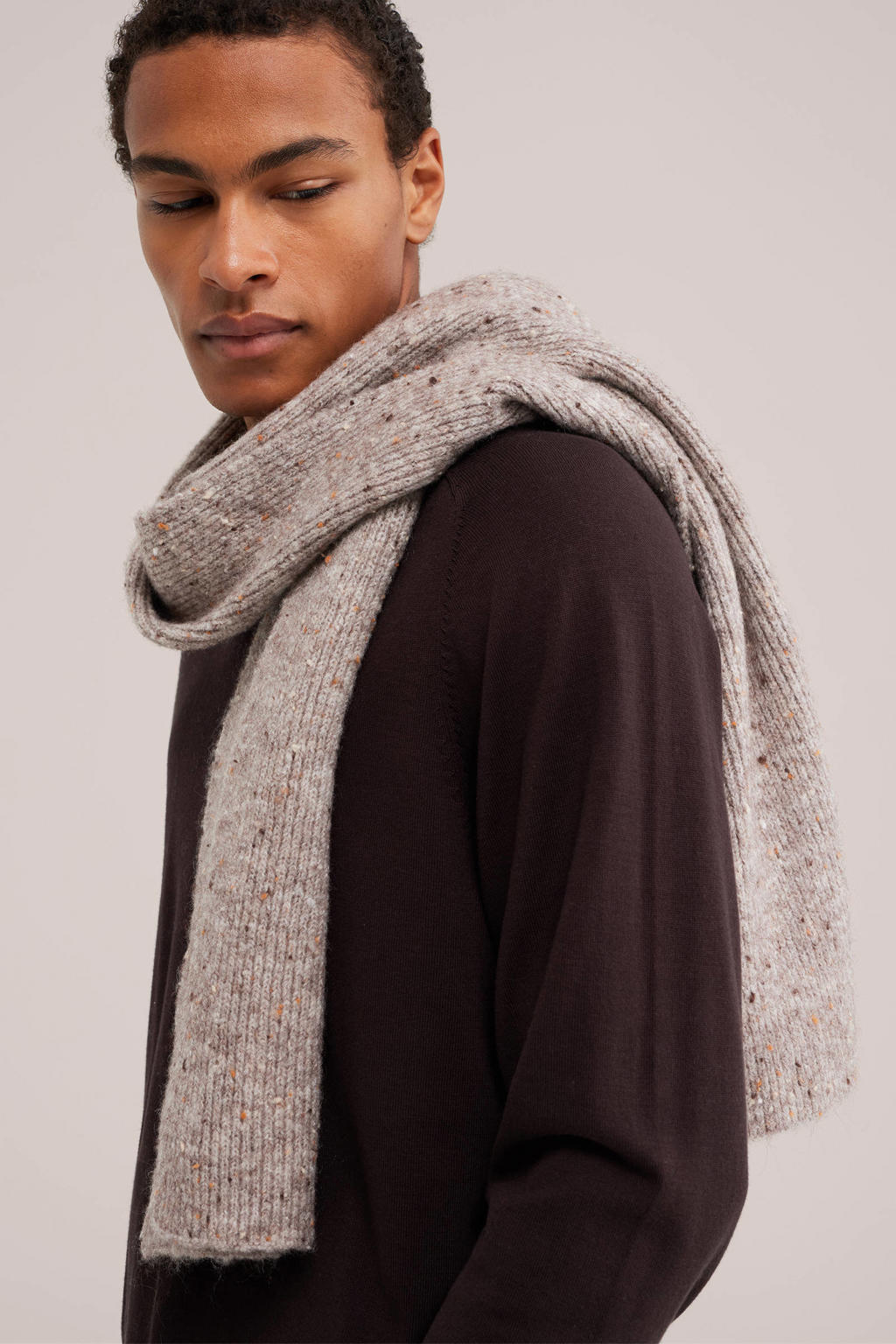 WE Fashion sjaal Henry grijs