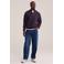WE Fashion regular fit gebreide trui - donkerpaars