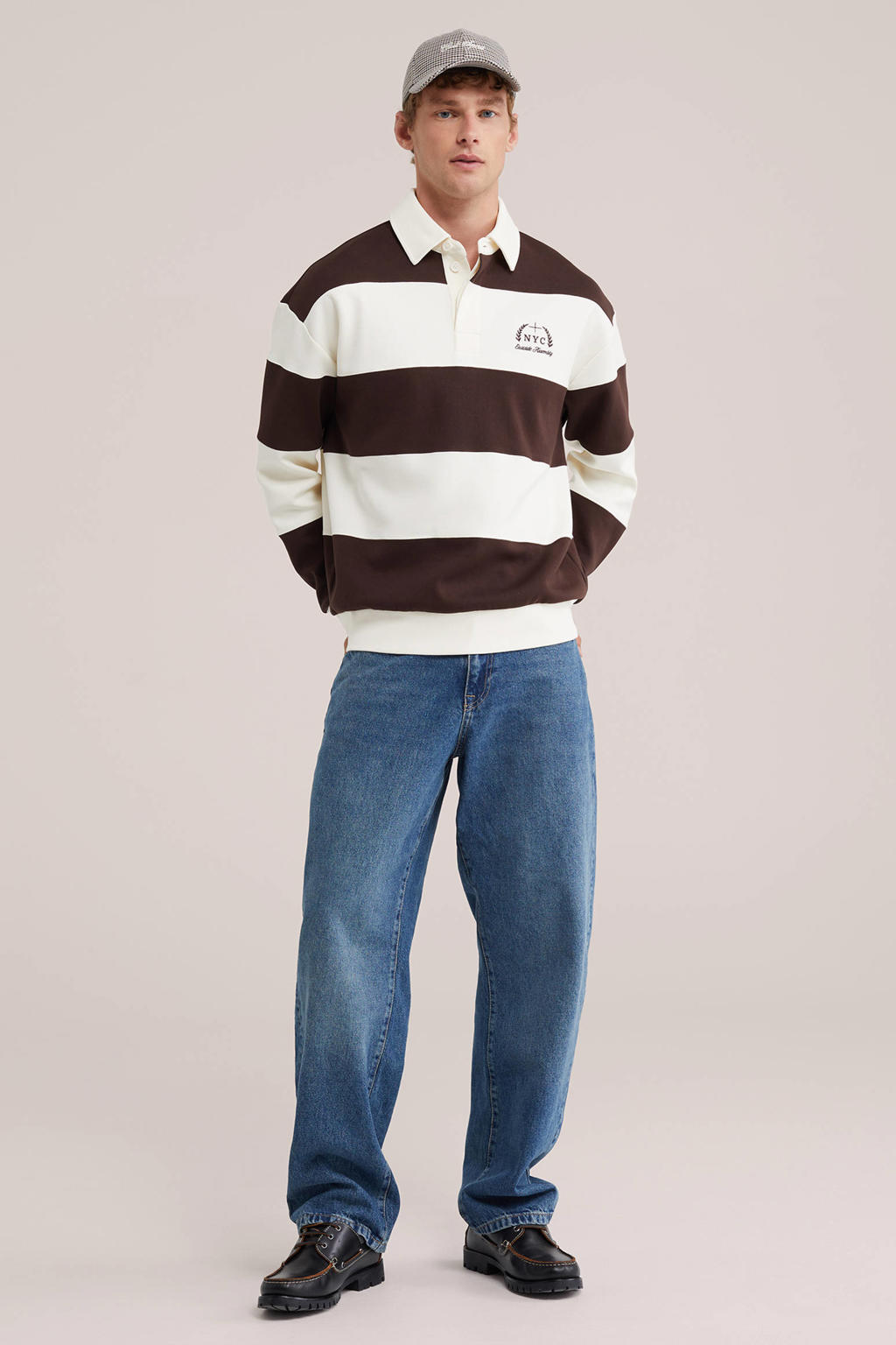 WE Fashion relaxed fit sweater - brunor