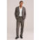 WE Fashion straight leg geruite pantalon - grijsbruin