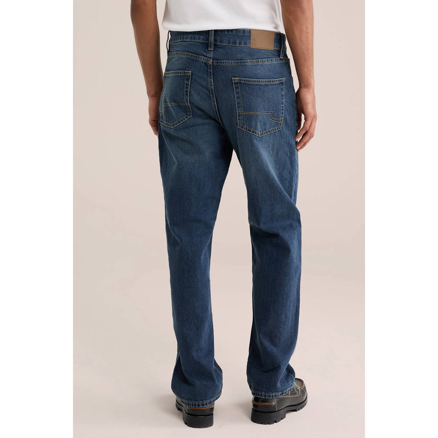WE Fashion regular fit jeans dark blue denim