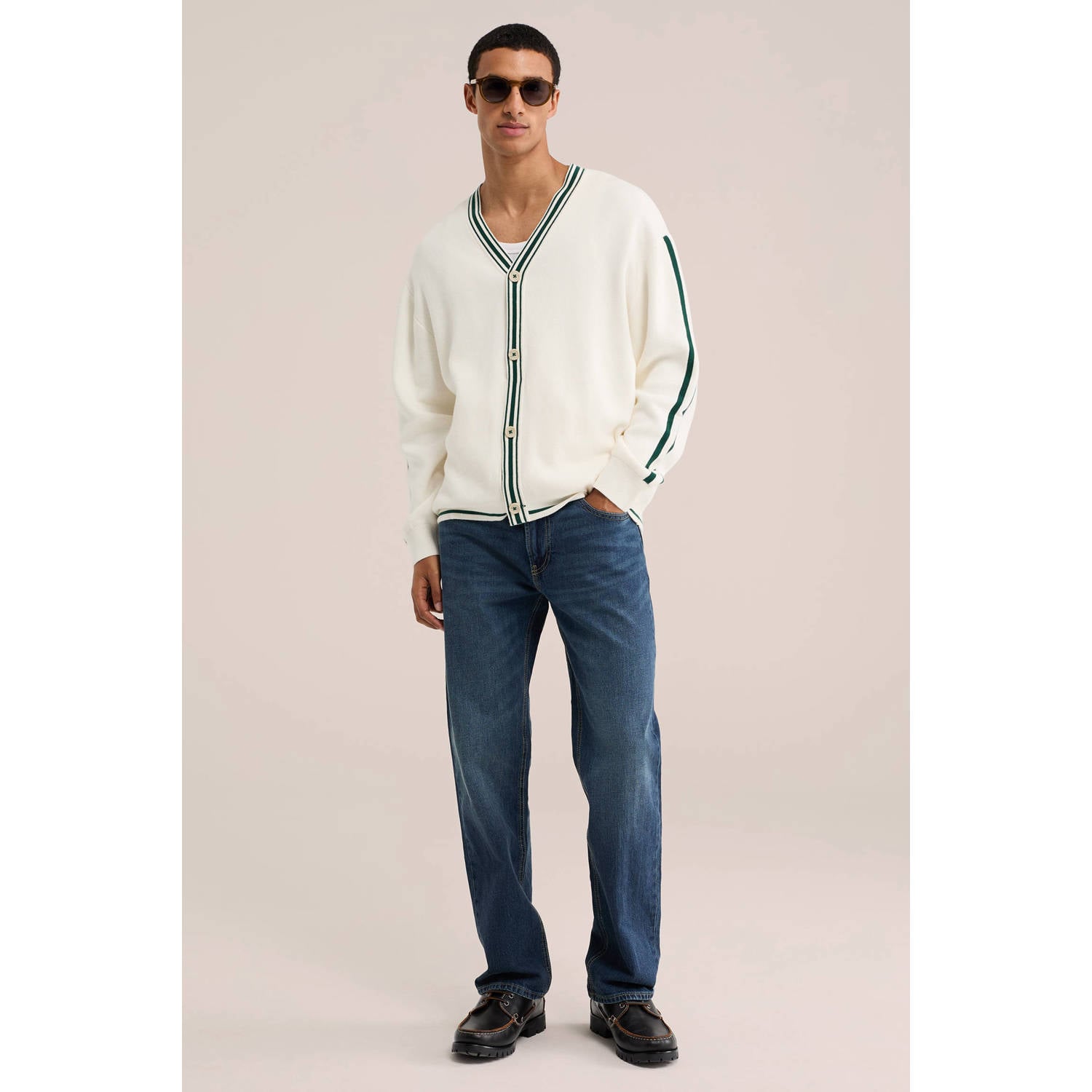 WE Fashion regular fit jeans dark blue denim
