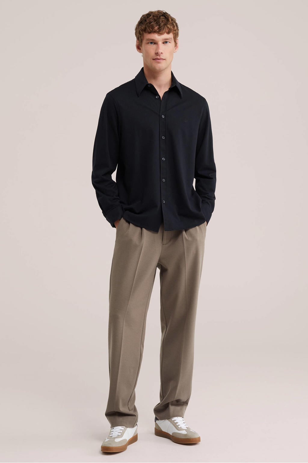 WE Fashion regular fit chino - graphite