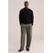 WE Fashion loose fit chino met plooien en melée - grijs