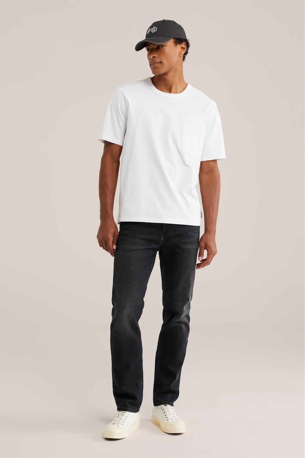 WE Fashion Blue Ridge slim fit jeans - zwart