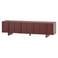 WOOOD Basu Tv-Meubel - Grenen - Bordeauxrood - 53x200x46