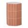 WOOOD Plu Decoratieve Bijzettafel - Keramiek - Oudroze - 54x38x32
