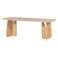 WOOOD WOOOD Veere Eettafel - Massief Eikenhout - Naturel - 220 x 100