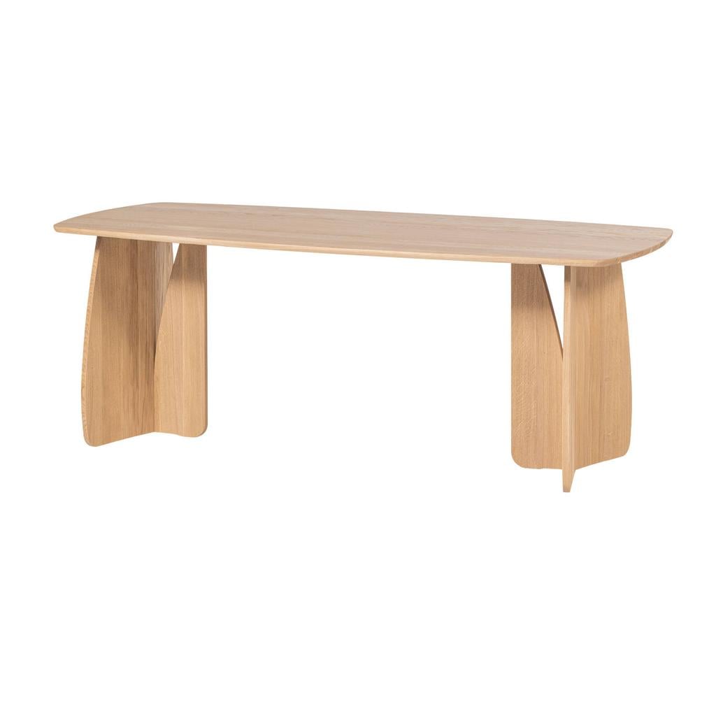 WOOOD WOOOD Veere Eettafel - Massief Eikenhout - Naturel - 200 x 100