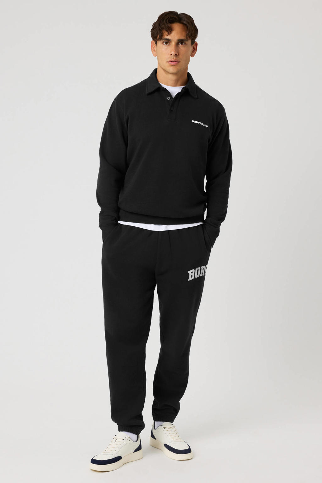 Björn Borg regular fit sweater - zwart