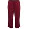 VERO MODA CURVE viscose regular fit casual broek Plus Size - donkerrood