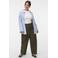 VERO MODA CURVE geruite top Plus Size - lichtblauw