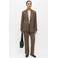 OBJECT regular fit gestreepte blazer - camel
