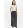 OBJECT wide leg pantalon met krijtstreep - grijs