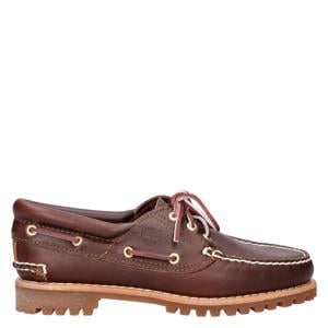 Classic Boat leren bootschoenen met profielzool - bruin