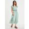 Cache Cache midi rok met ceintuur - turquoise