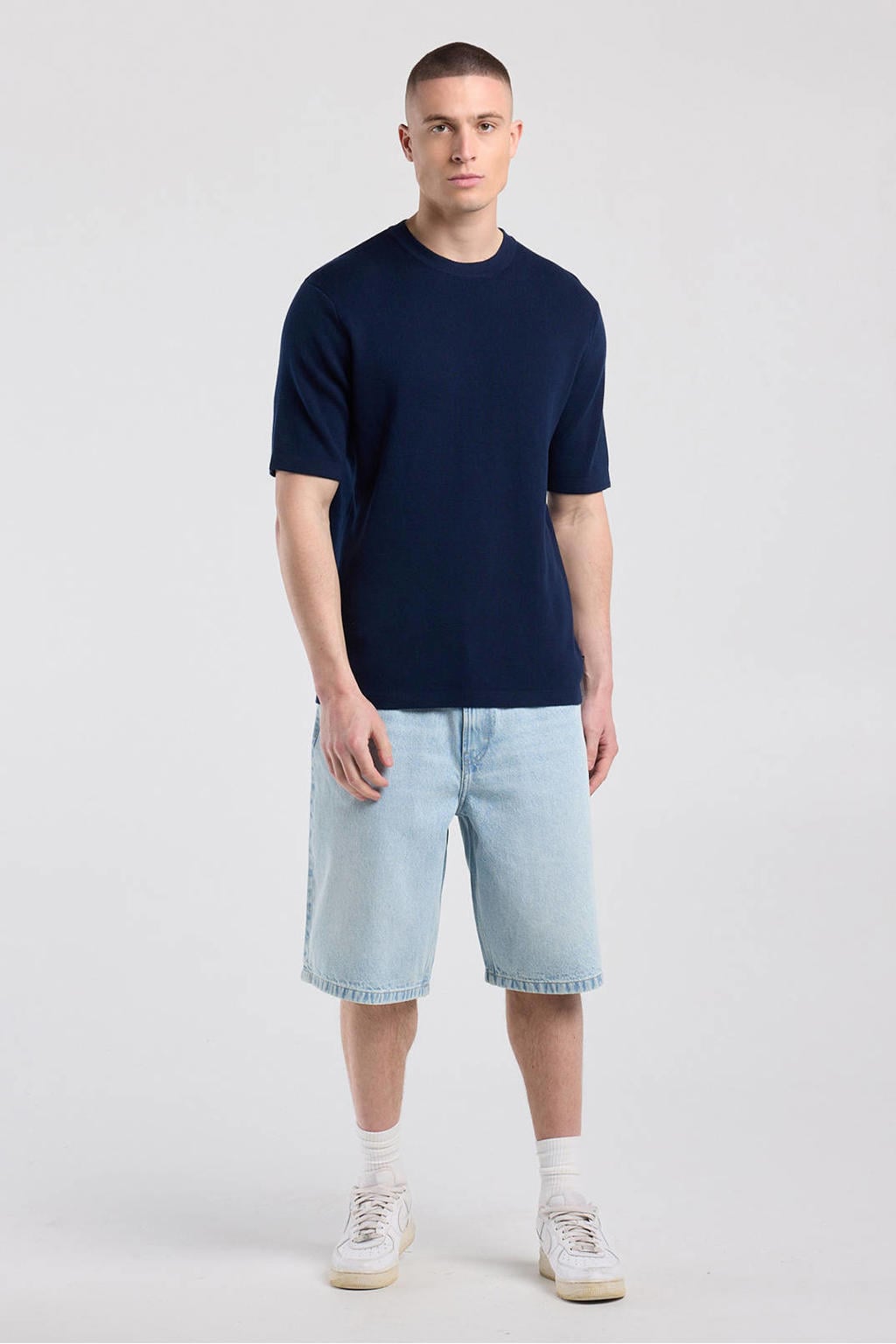 America Today regular fit T-shirt - donkerblauw