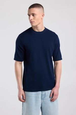 regular fit T-shirt - donkerblauw