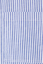 thumbnail: Mango gestreepte blouse met linnen - blauw