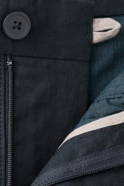 thumbnail: Mango Man slim fit chino short met linnen - marine