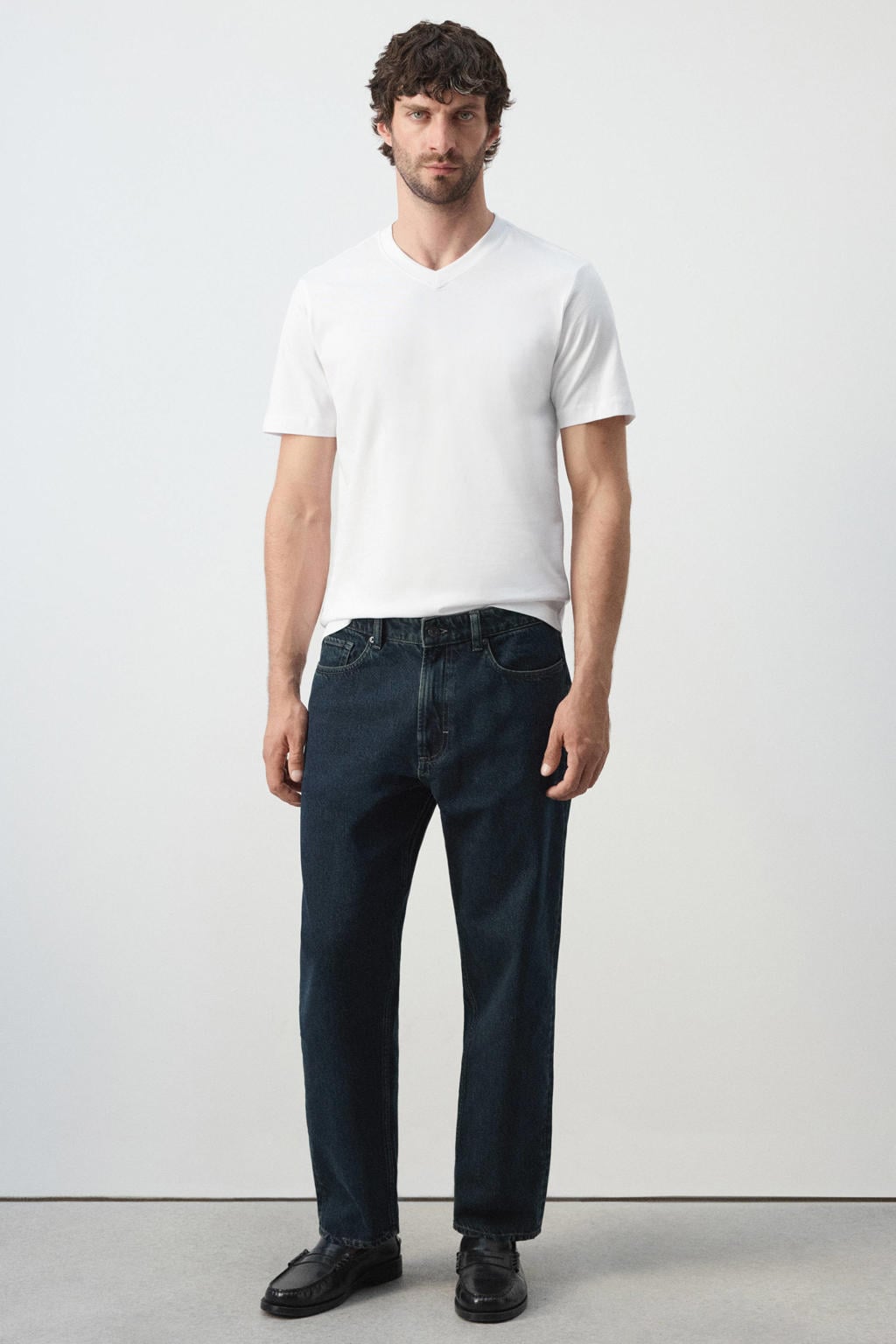 Mango Man slim fit T-shirt - wit