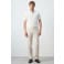Mango Man regular fit polo - naturel wit